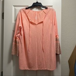 PLUS size long sleeve blouse